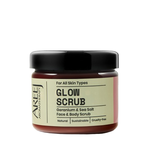 Areej Aromatherapy Glow Geranium & Sea Salt Foot & Body Scrub 200g