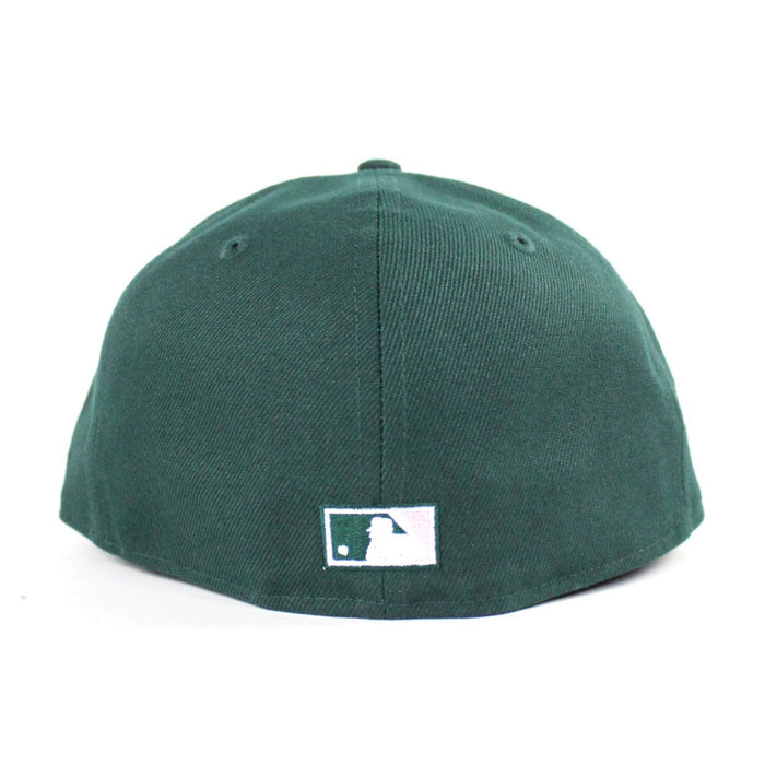 Arizona Diamondbacks 2001 World Series New Era 59Fifty Fitted Hat (D Logo Dark Green PINK Under Brim)