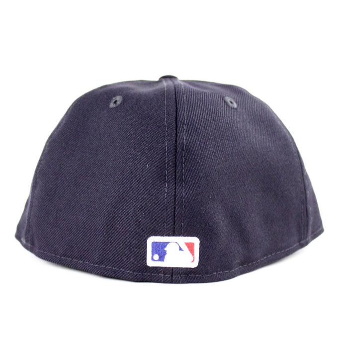 Atlanta Braves New Era 59Fifty Fitted Hat (Team Color Pink Under Brim)