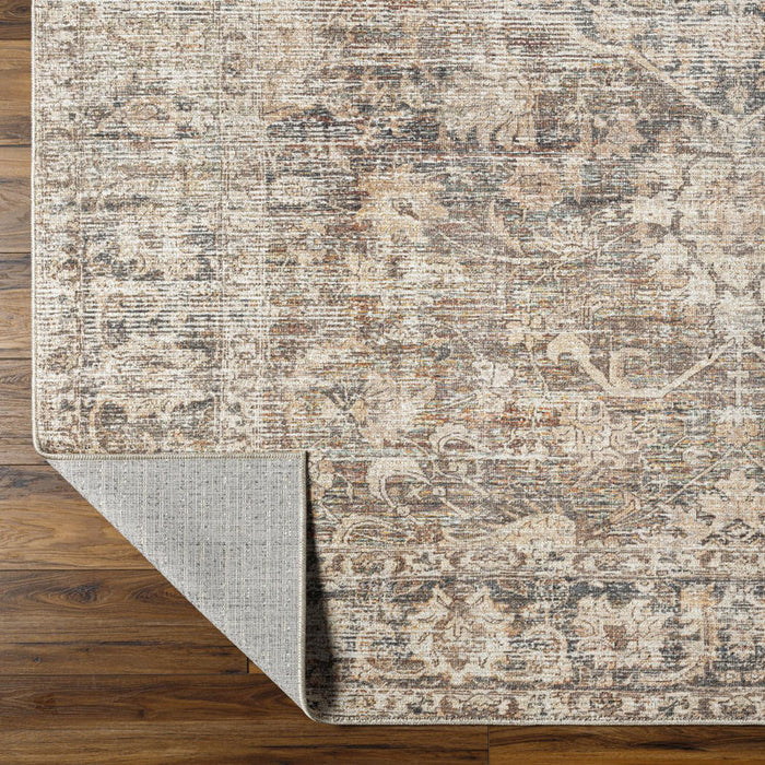 Becki Owens x Surya Marlene Vintage Dark Brown Area Rug 2.7 x7.3"