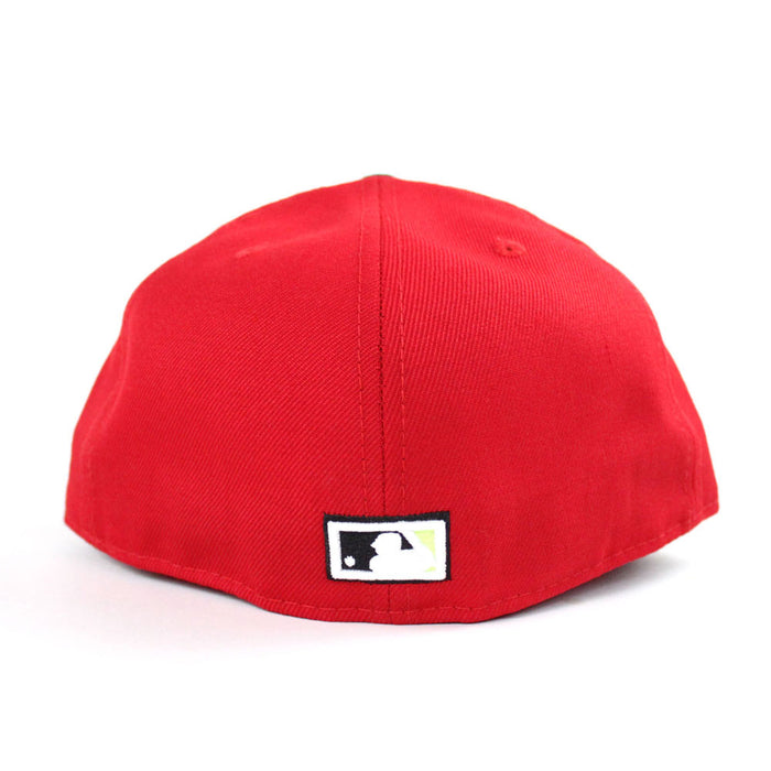 California Angels New Era 59Fifty Fitted Hat (Red Black Volt Lime)