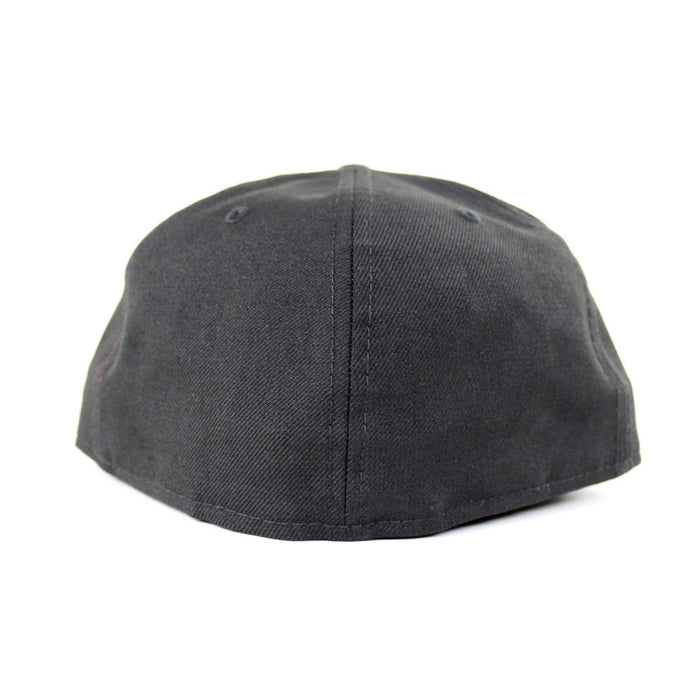 Chiefs New Era 59Fifty Fitted Hats (Black Red Out Line Gray Under Brim)