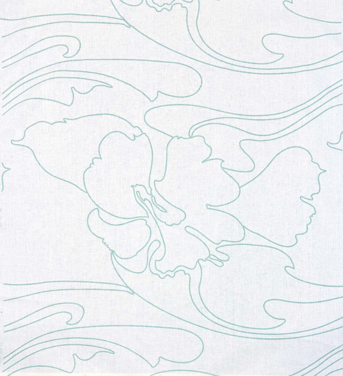 Cloth & Paper Fabric: Capri - Custom Aqua on 100% Linen