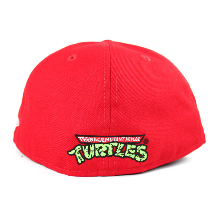 Cowabungapizza The Teenage Mutant Ninja Turtles New Era 59Fifty Fitted Hat (Red Blue Under Brim)