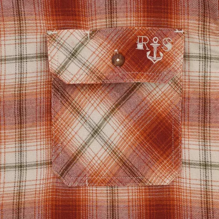 Dickies Ronnie Sandoval Brushed Flannel Shirt Rust Brown