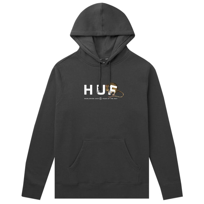 Huf x YEAR OF RAT OG LOGO PO HOODIE (BLACK)