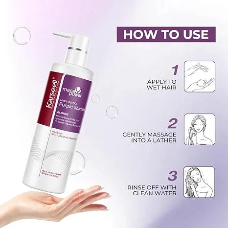 Karseell Maca Essence Purple Shampoo Blonde 500Ml
