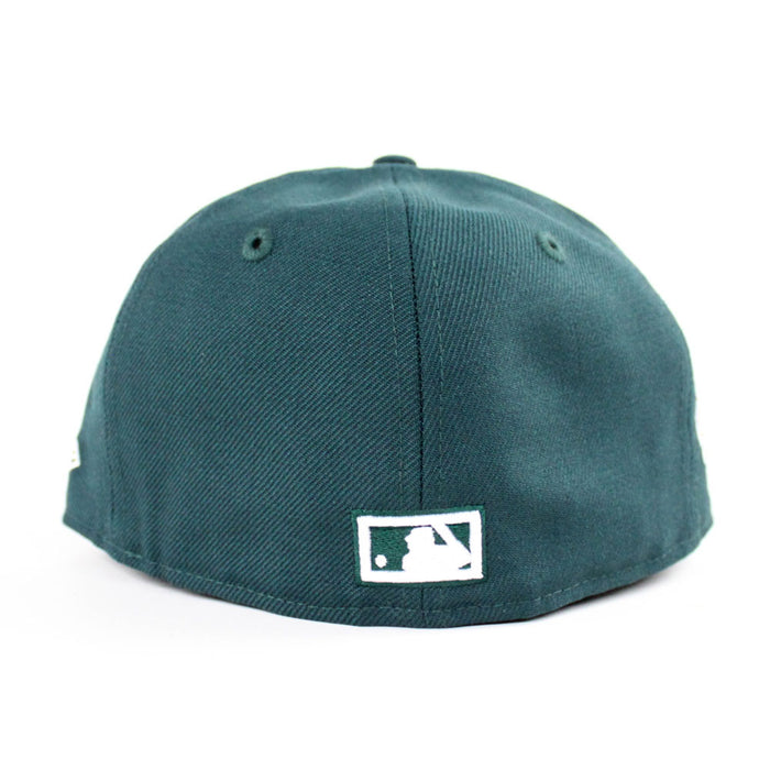 Los Angeles Dodgers 1988 World Series New Era 59Fifty Fitted Hat (Dark Green Pink Under Brim)