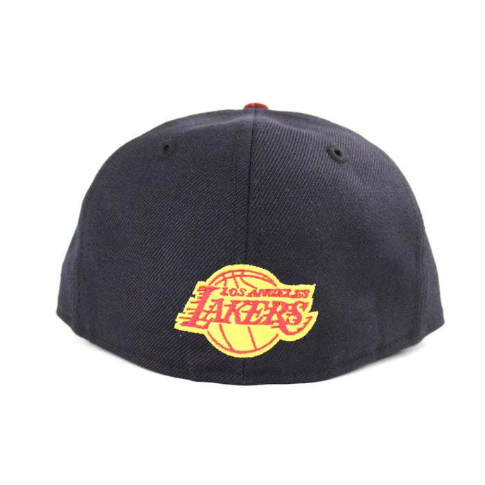 Los Angeles Lakers New Era 59Fifty Fitted Hat Ver2 (Cleveland Cavaliers Color Gray Under Brim)
