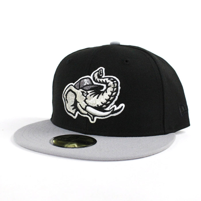 Modesto Athletics New Era 59Fifty Fitted Hat (Air Jordan Retro 1 Rox Brown Black Gray Gray Under Brim)