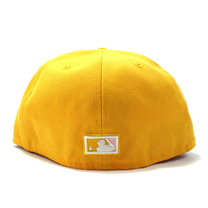 New York Yankees Statue of Liberty 27 World Championships 59Fifty New Era Fitted Hat (Gold Pink Under Brim)