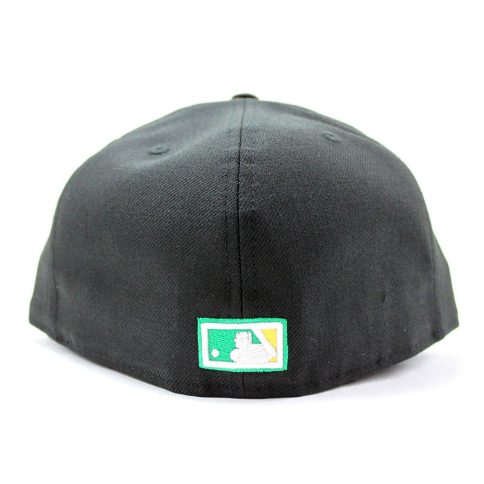 Oakland Athletics New Era 59Fifty Fitted Hat (BLACK Pink Under Brim)