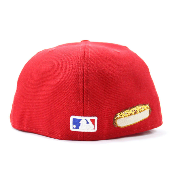Philadelphia Phillies National League Logo 59Fifty New Era Fitted Cap (Red Blue Under Brim)