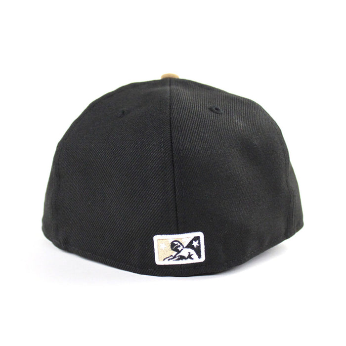 Quad Cities River Bandits New Era 59Fifty Fitted Hat (Air Jordan 1 Wheat Toe Gray Under Brim)