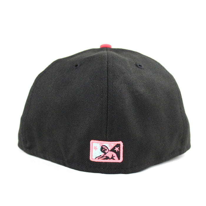 Syracuse Sky Chiefs New Era 59Fifty Fitted Hats (Black Infrared Mint Gray Under Brim)