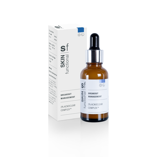 SKIN functional breakout management dropper bottle