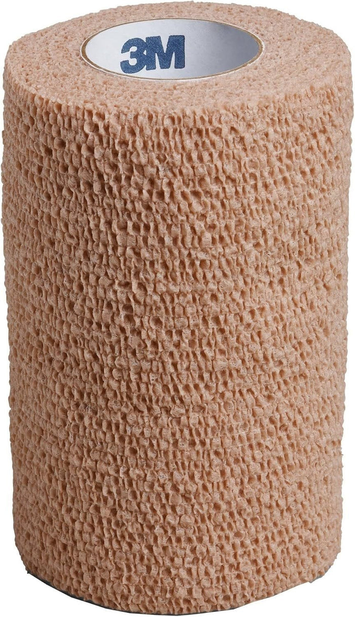 3M Coban Self-Adherent Wrap, 4" x 5 Yard, Tan - 1584-Single - LL Medico