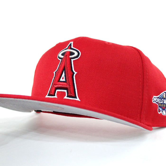 Anaheim Angels 2002 World Series New Era 59Fifty FItted Hat (Gray Under Brim)