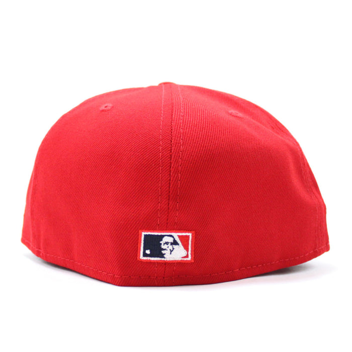 Anaheim Angels 2002 World Series New Era 59Fifty Fitted Hat (Red Pink Under Brim)