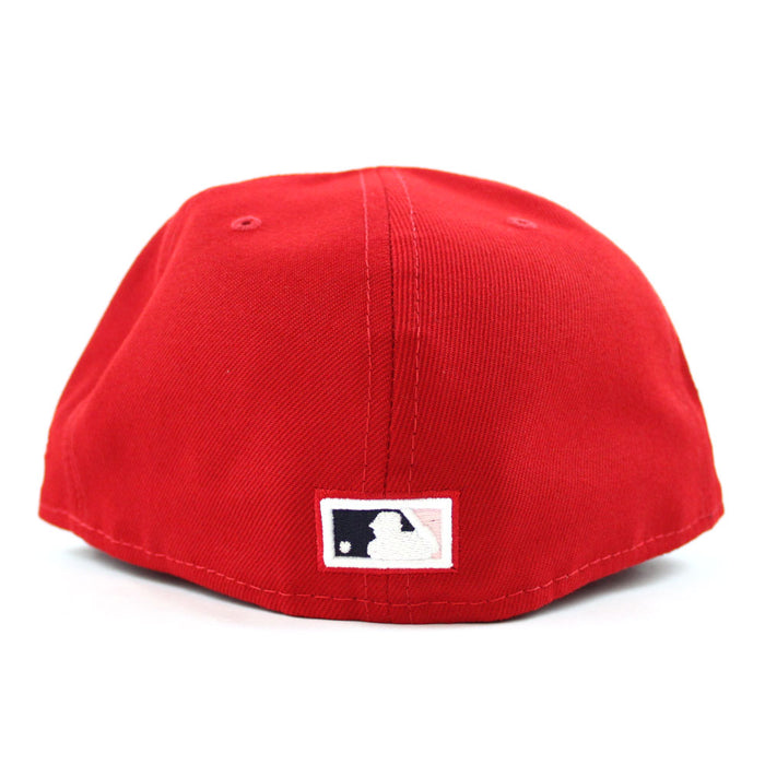 Anaheim Angels 50 Year Anniversary New Era 59Fifty Fitted Hat (Red Pink Under Brim)