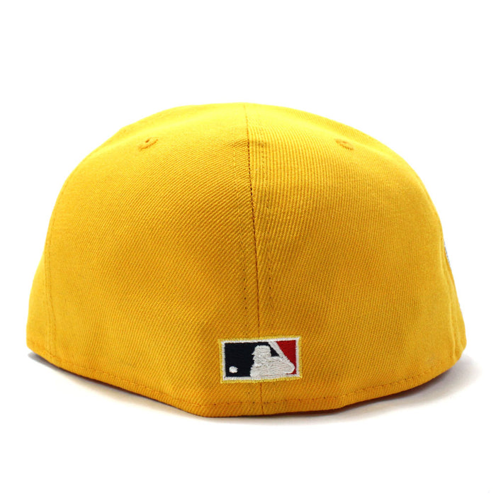 Anaheim Angels 50th Anniversary New Era 59Fifty Fitted Hat (Gold Red Under Brim)