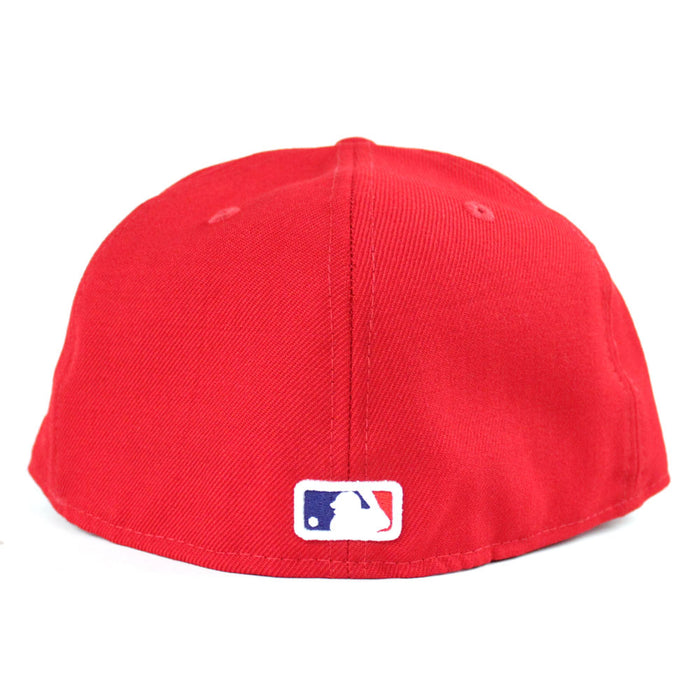 Anaheim Angels New Era 59Fifty Fitted Hat (Team Color Pink Under Brim)