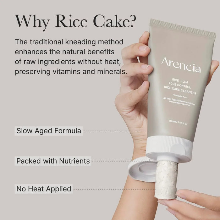 [Arencia] Rice + LHA Pore Control Rice Cake Cleanser 150ml - Ballagrio