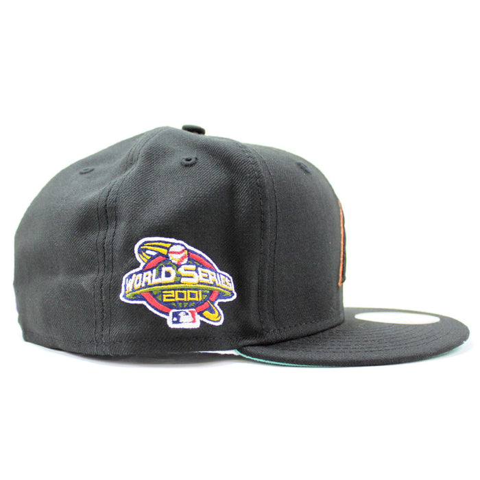 Arizona Diamondbacks 2001 World Series New Era 59Fifty Fitted Hat (A Logo Black Mint Under Brim)