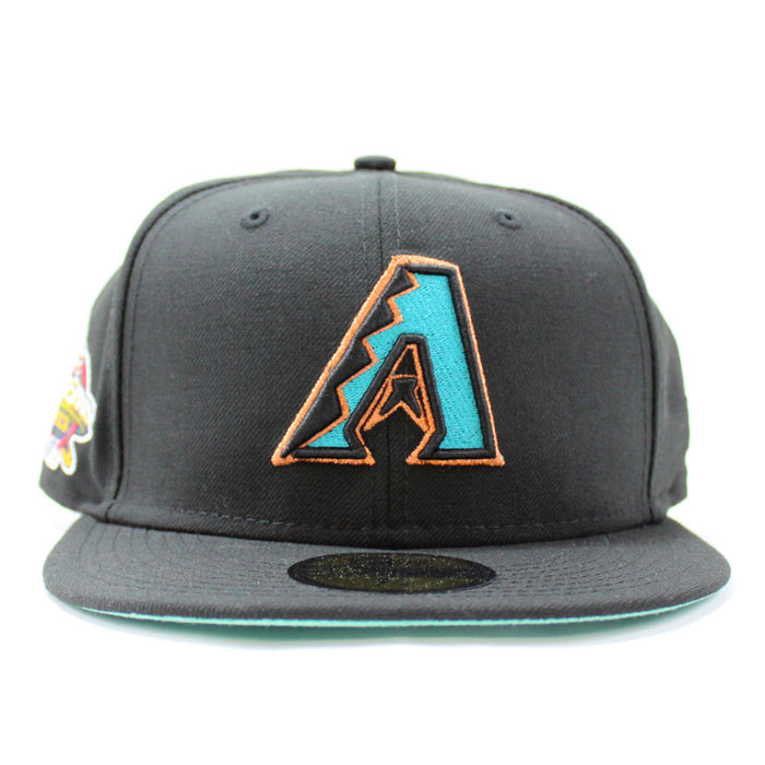 Arizona Diamondbacks 2001 World Series New Era 59Fifty Fitted Hat (A Logo Black Mint Under Brim)