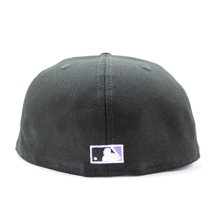 Arizona Diamondbacks 2001 World Series New Era 59Fifty Fitted Hat (Black Purple Under Brim)