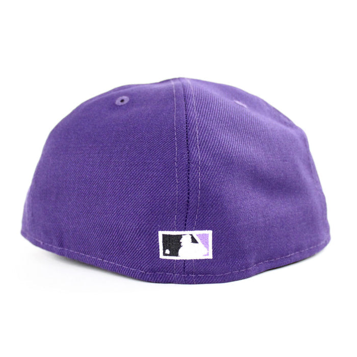 Arizona Diamondbacks 2001 World Series New Era 59Fifty Fitted Hat (D Logo Purple Gray Under Brim)