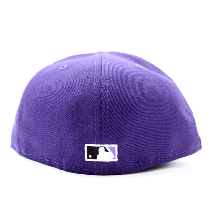 Arizona Diamondbacks 2001 World Series New Era 59Fifty Fitted Hat (D Logo Purple Lavender Under Brim)