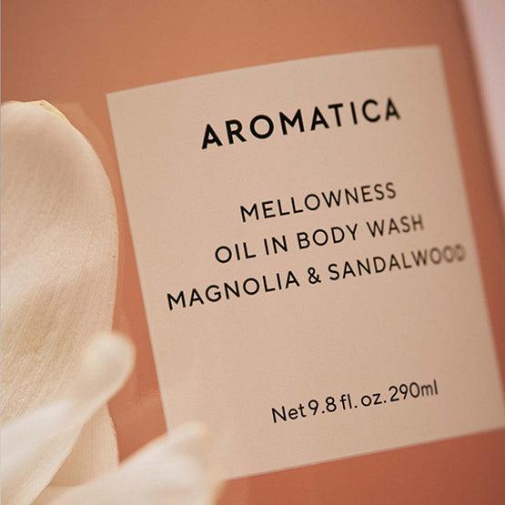 [AROMATICA] Mellowness Oil in Body Wash Magnolia & Sandalwood 290ml - Ballagrio