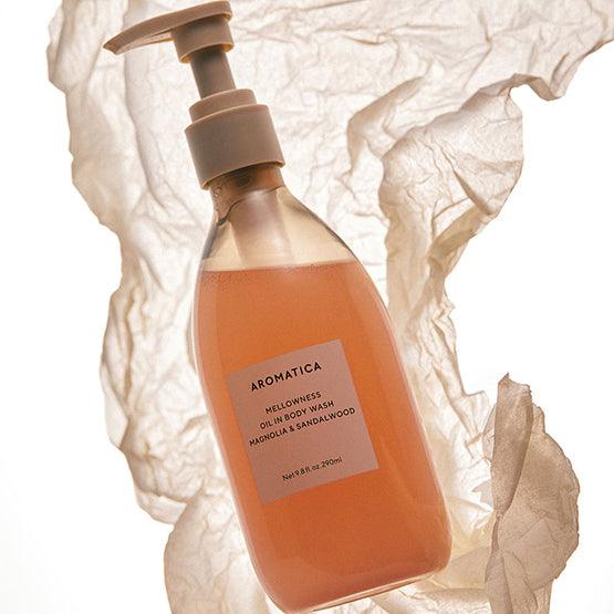 [AROMATICA] Mellowness Oil in Body Wash Magnolia & Sandalwood 290ml - Ballagrio