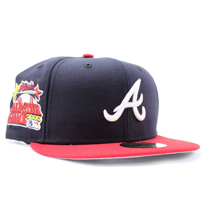 Atlanta Braves 2000 All-Star Game New Era 59Fifty Fitted Hat (Navy Red Grey Under Brim)
