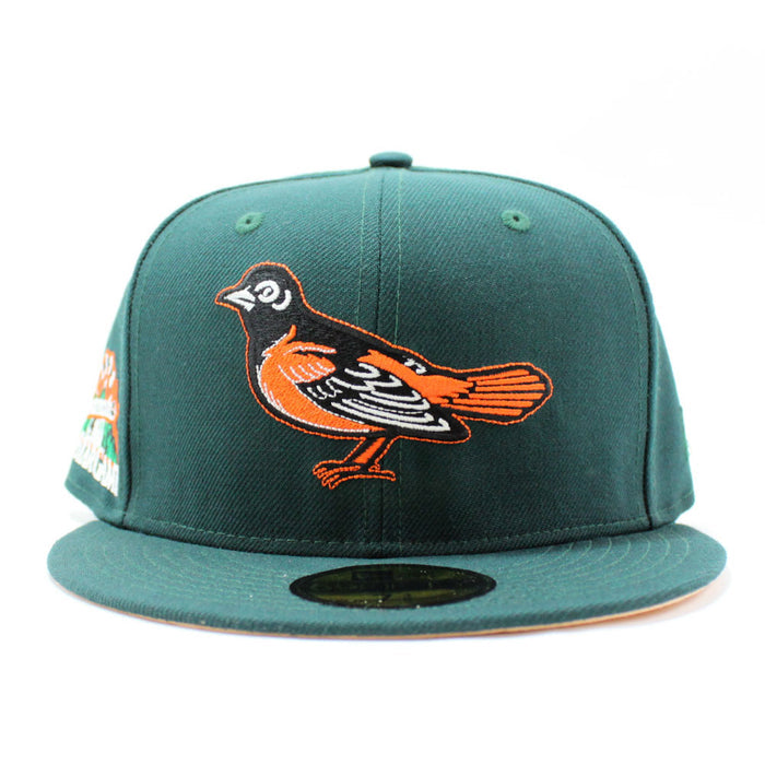Baltimore Orioles 1998 All-Star Game 59Fifty New Era Fitted Hat (Dark Green Peach Under Brim)