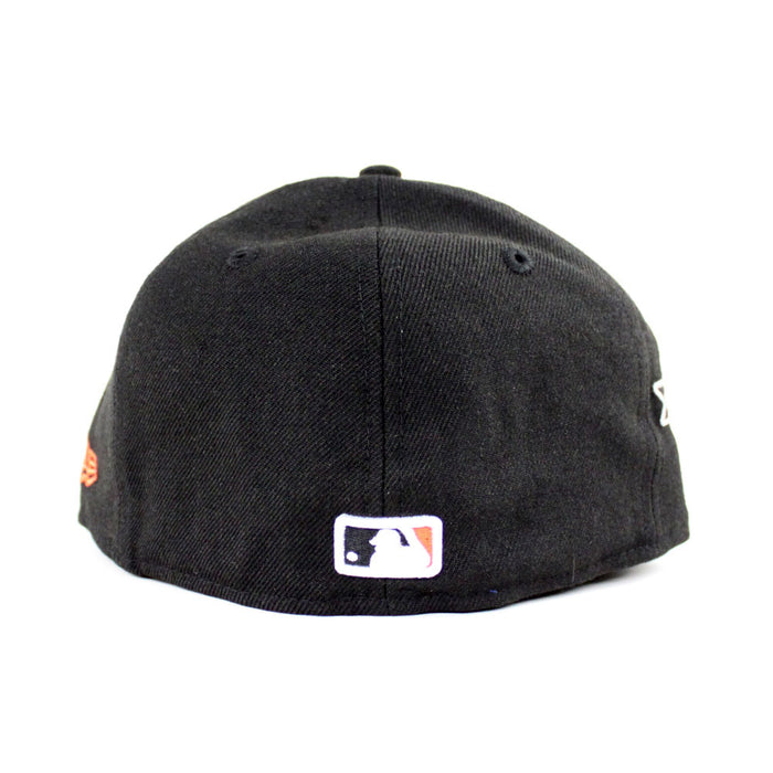 Baltimore Orioles 50TH Anniversary 1970 World Champ New Era 59Fifty Fitted Hat (Black Orange Gray Under Brim)