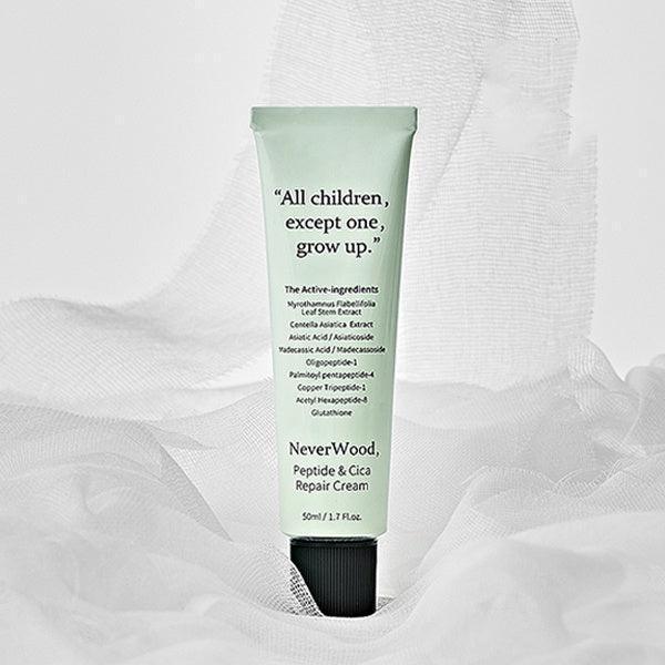 [Beauty Recipe] NeverWood Peptide & Cica Repair Cream 50ml - Ballagrio