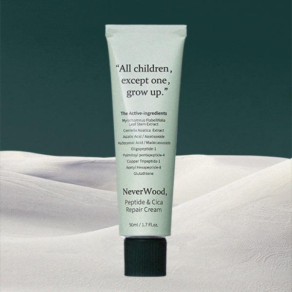 [Beauty Recipe] NeverWood Peptide & Cica Repair Cream 50ml - Ballagrio