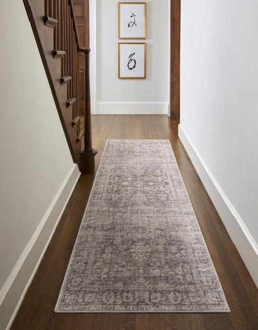 Becki Owens x Surya Marlene Vintage Dark Brown Area Rug 2.7 x7.3"