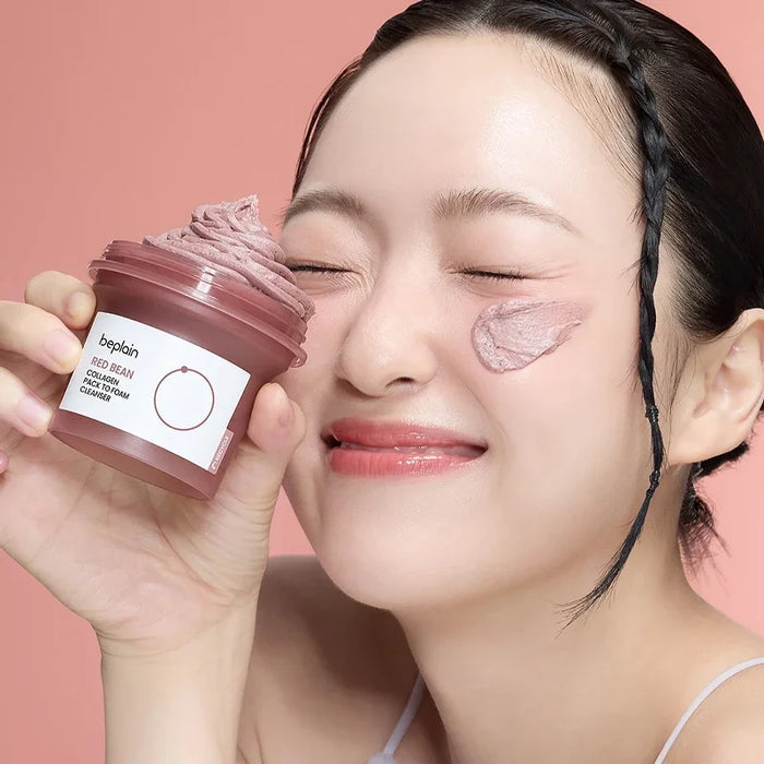 [beplain] Red Bean Collagen Pack to Foam Cleanser 100ml - Ballagrio