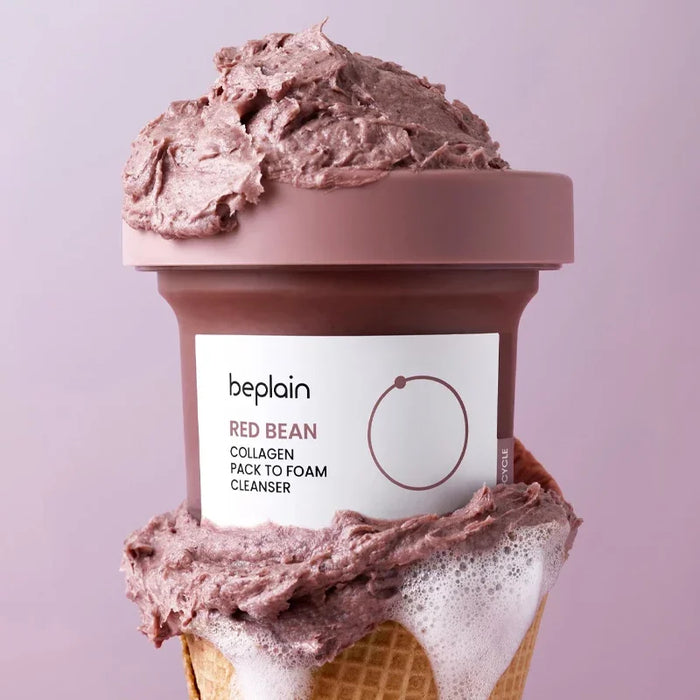 [beplain] Red Bean Collagen Pack to Foam Cleanser 100ml - Ballagrio