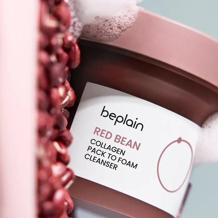 [beplain] Red Bean Collagen Pack to Foam Cleanser 100ml - Ballagrio