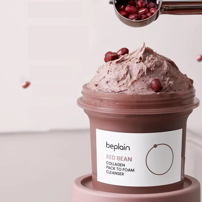[beplain] Red Bean Collagen Pack to Foam Cleanser 100ml - Ballagrio