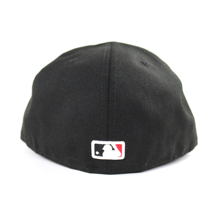 Big Apple New York Yankees New Era 59Fifty Fitted Hat (Black Red Under Brim)
