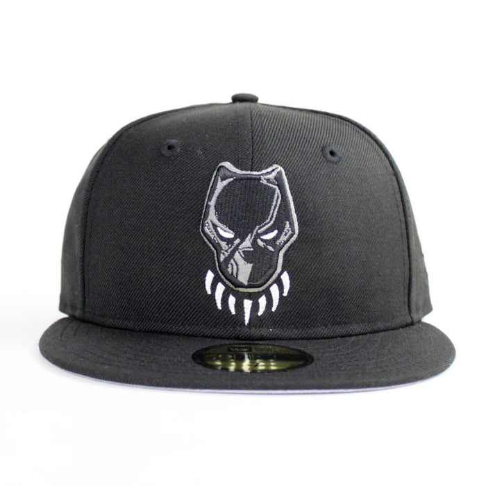 Black Panthers New Era 59Fifty Fitted Hat (Black Gray Under Brim)