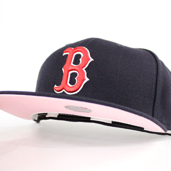 Boston Red Sox New Era 59Fifty Fitted Hat (Team Color Pink Under Brim)