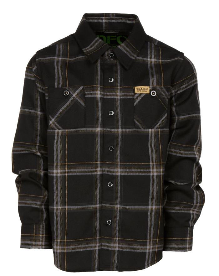 BRCC Coffee Or Die Youth Flannel