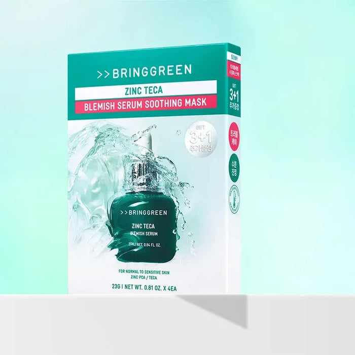 [BRING GREEN] Zinc Teca Blemish Serum Soothing Mask 23g*10EA - Ballagrio