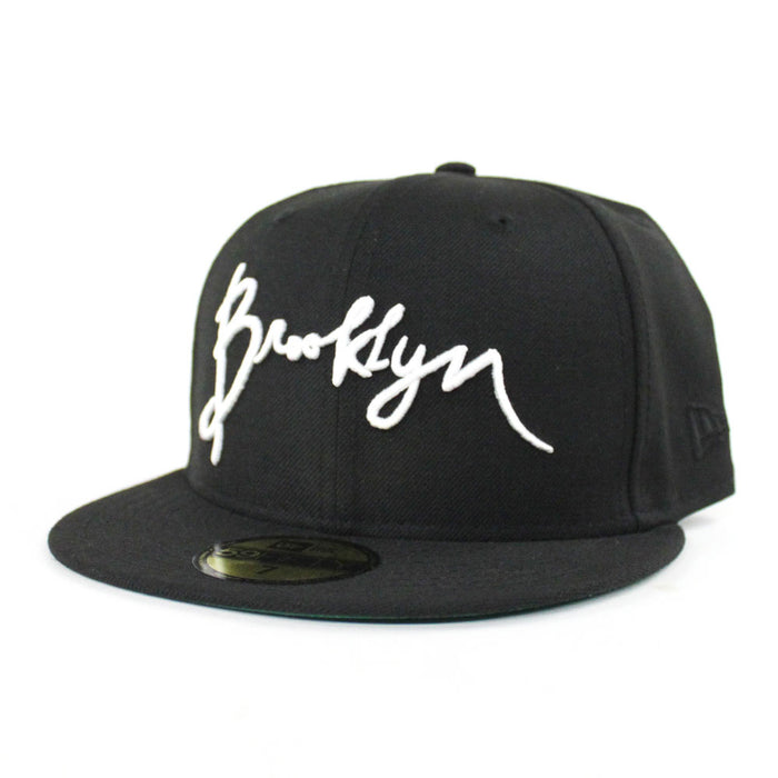 Brooklyn New Era 59Fifty Fitted Hat (Black Green Under Brim)